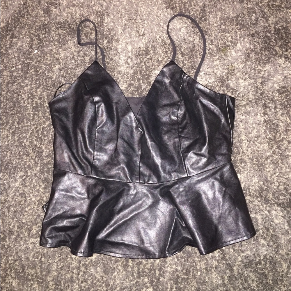 Leather top